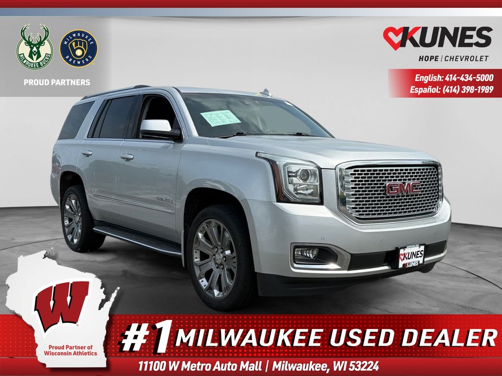Quicksilver Metallic 2016 GMC Yukon SUV / Crossover Four-Wheel Drive 8-Speed Automatic