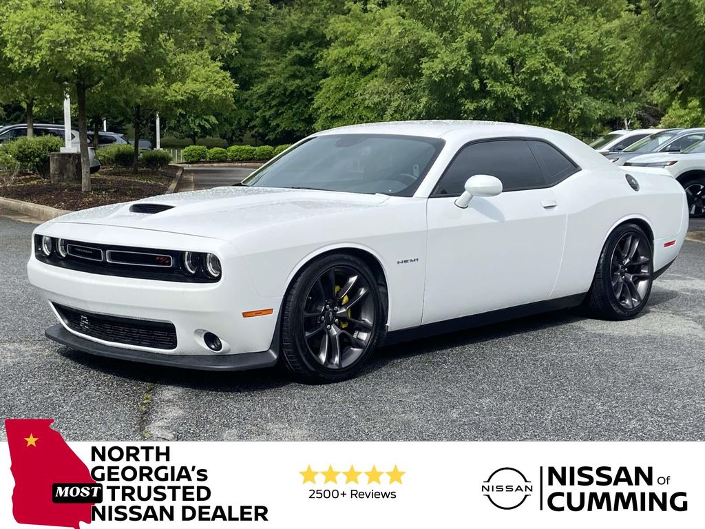 White 2022 Dodge Challenger R/T RWD Coupe Rear-Wheel Drive 8-Speed Automatic