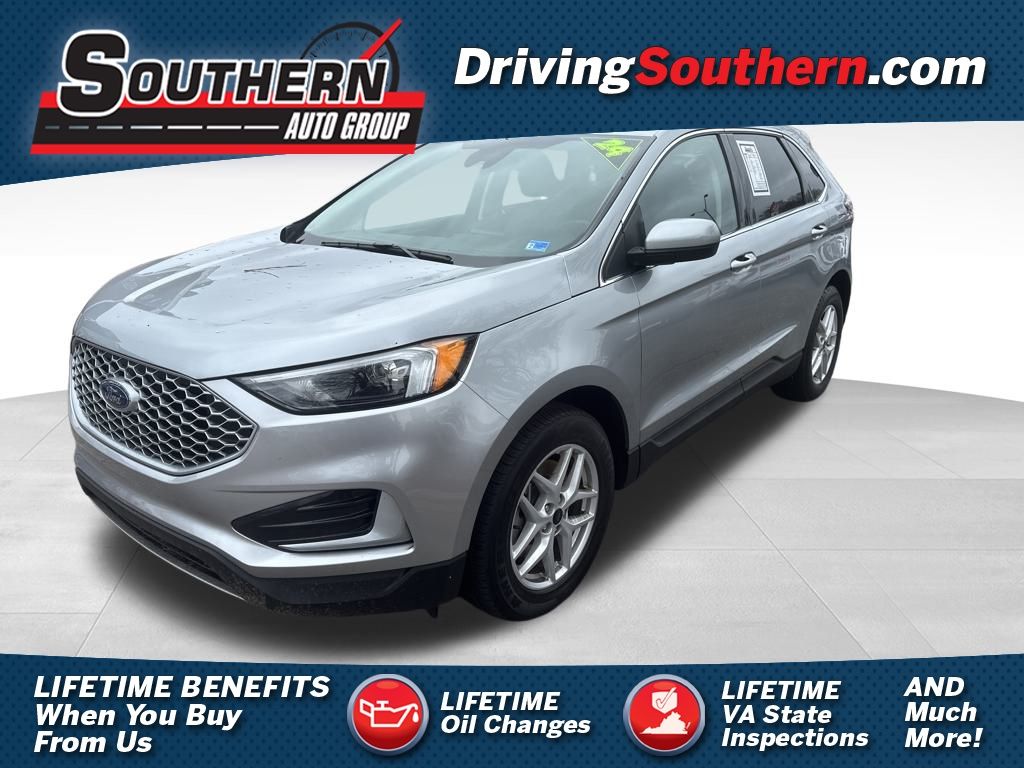 Silver Metallic 2024 Ford Edge SEL AWD SUV / Crossover All-Wheel Drive 8-Speed Automatic
