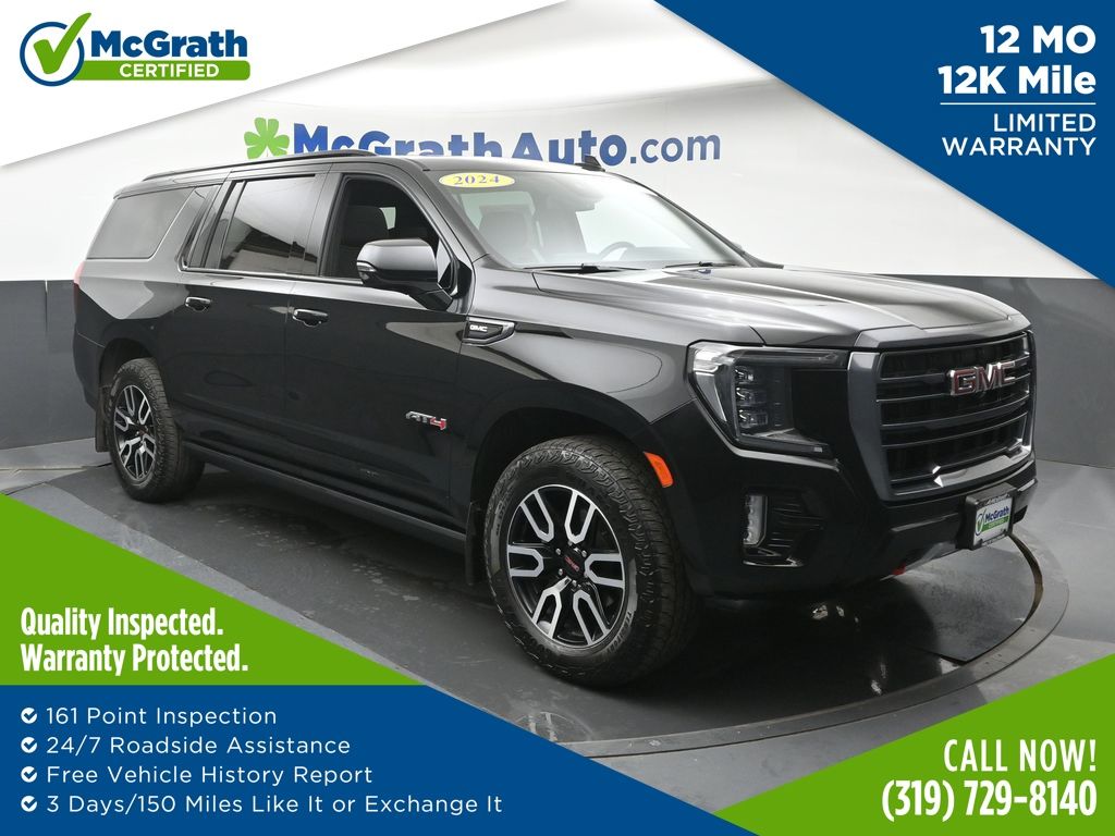 Onyx Black 2024 GMC Yukon XL AT4 4WD SUV / Crossover Four-Wheel Drive