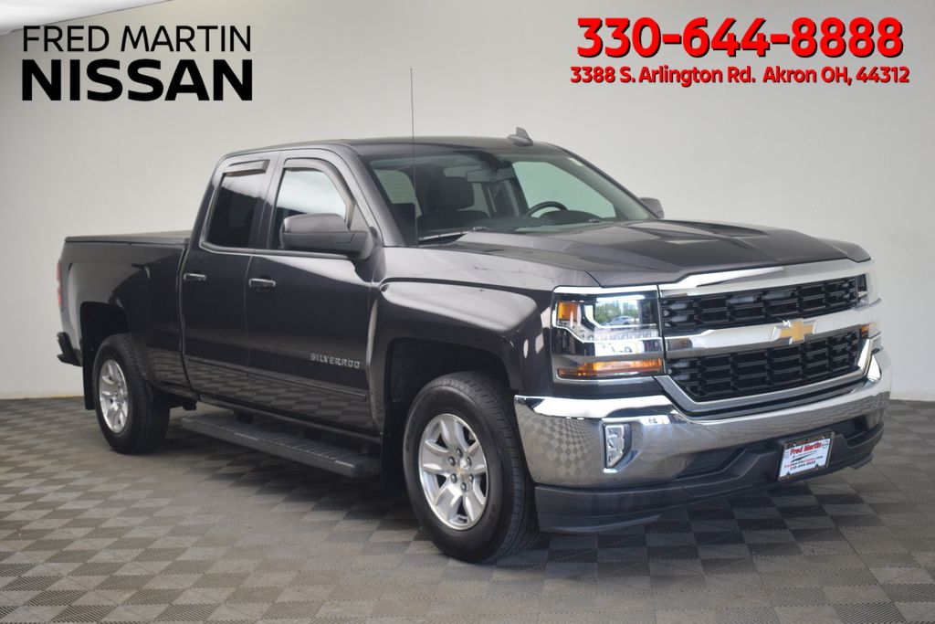 Gray (Tungsten Metallic) 2016 Chevrolet Silverado 1500 LT Double Cab RWD Pickup Truck 4X2 6-Speed Automatic Overdrive