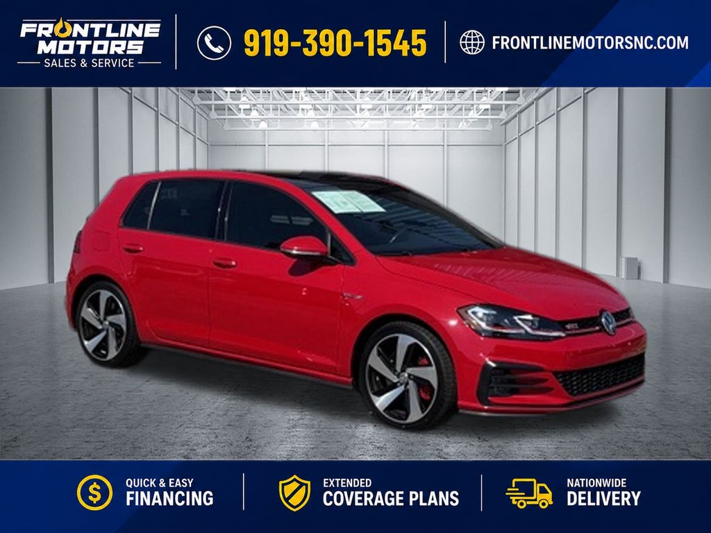 Tornado Red 2019 Volkswagen Golf GTI Hatchback Front-Wheel Drive 6-Speed Manual