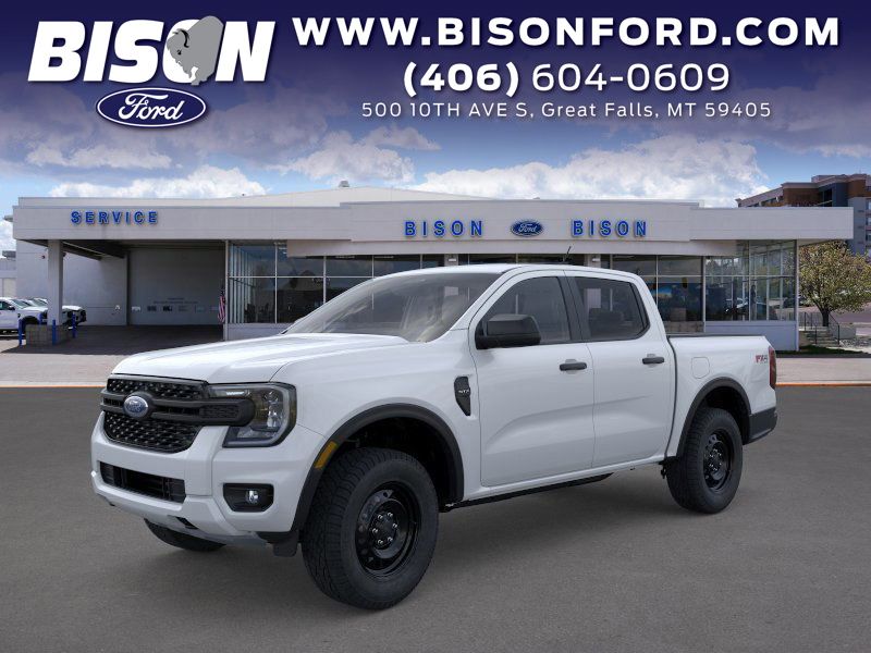 Oxford White 2026 Ford Ranger XL SuperCrew 4WD Pickup Truck Four-Wheel Drive Automatic