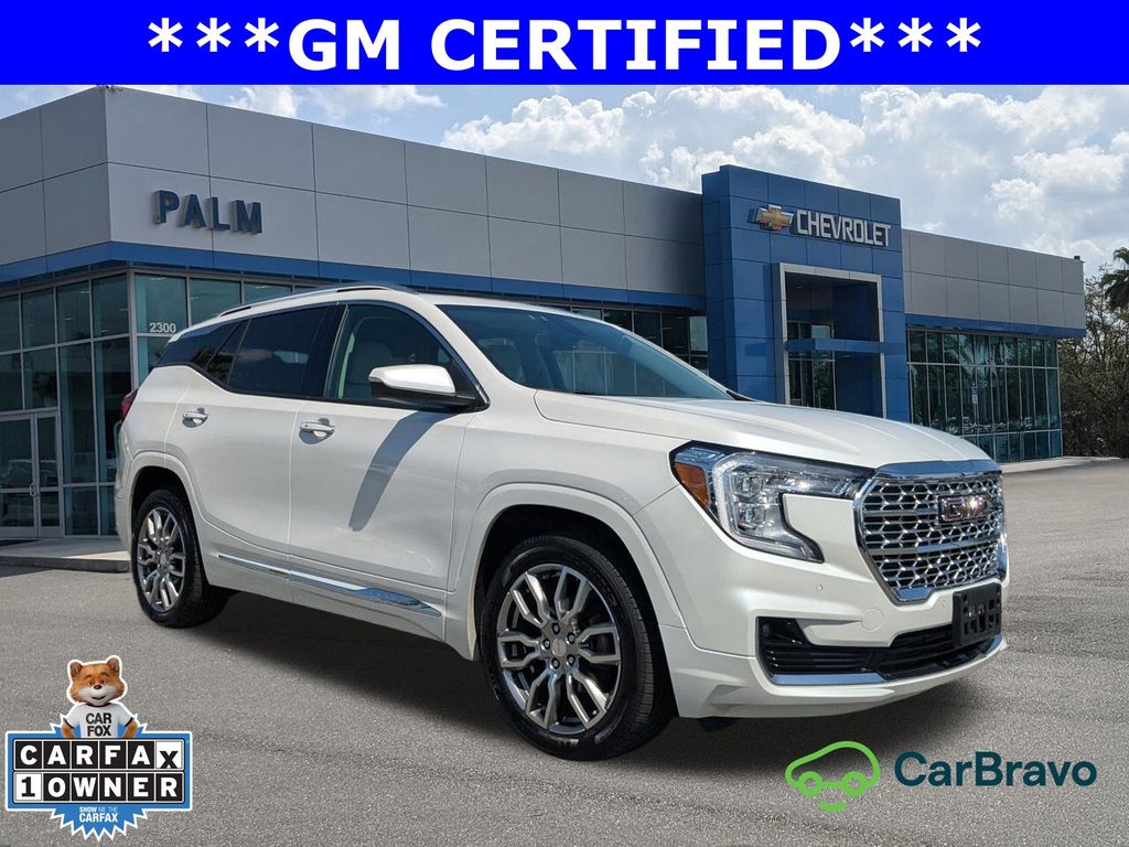 White Frost Tricoat 2022 GMC Terrain Denali AWD SUV / Crossover All-Wheel Drive 9-Speed Automatic