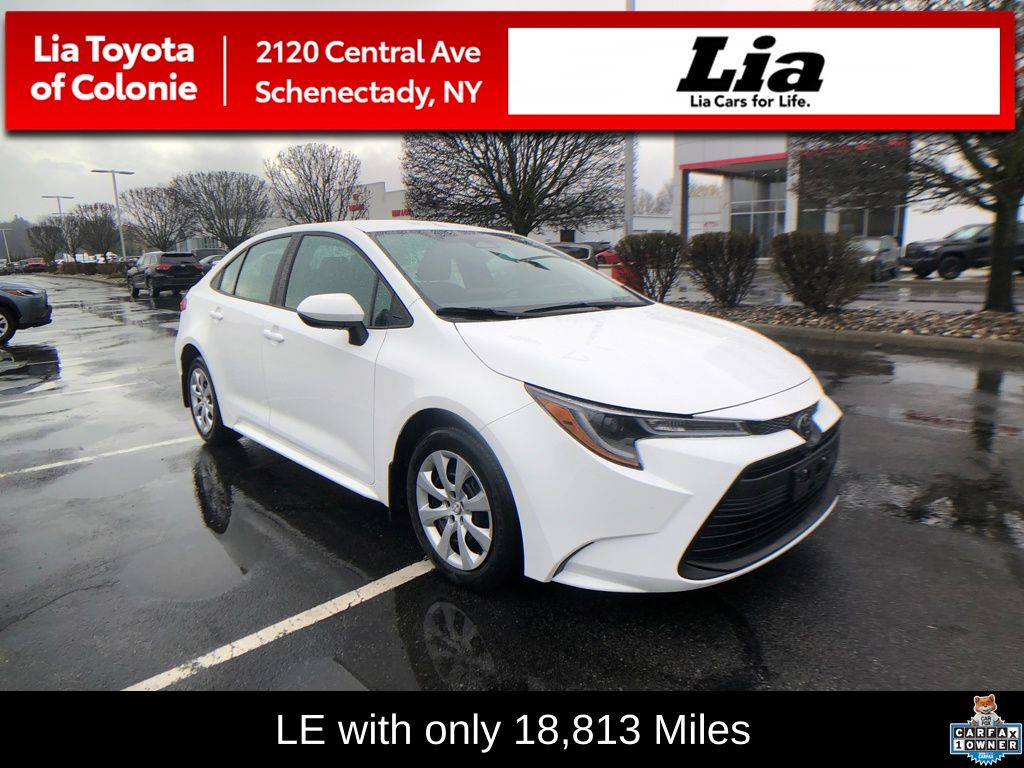 Ice Cap 2023 Toyota Corolla LE FWD Sedan Front-Wheel Drive Continuously Variable Transmission
