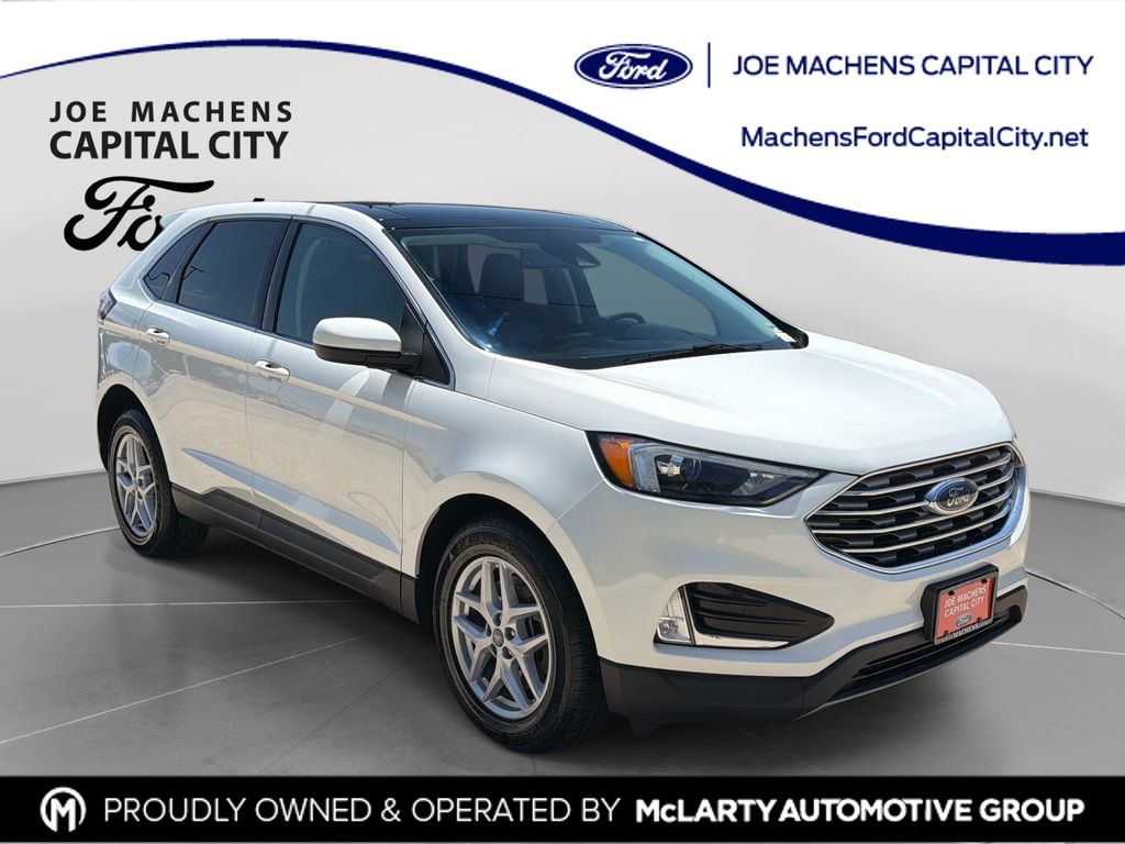 Star White Metallic Tri-Coat 2022 Ford Edge SUV / Crossover All-Wheel Drive 8-Speed Automatic