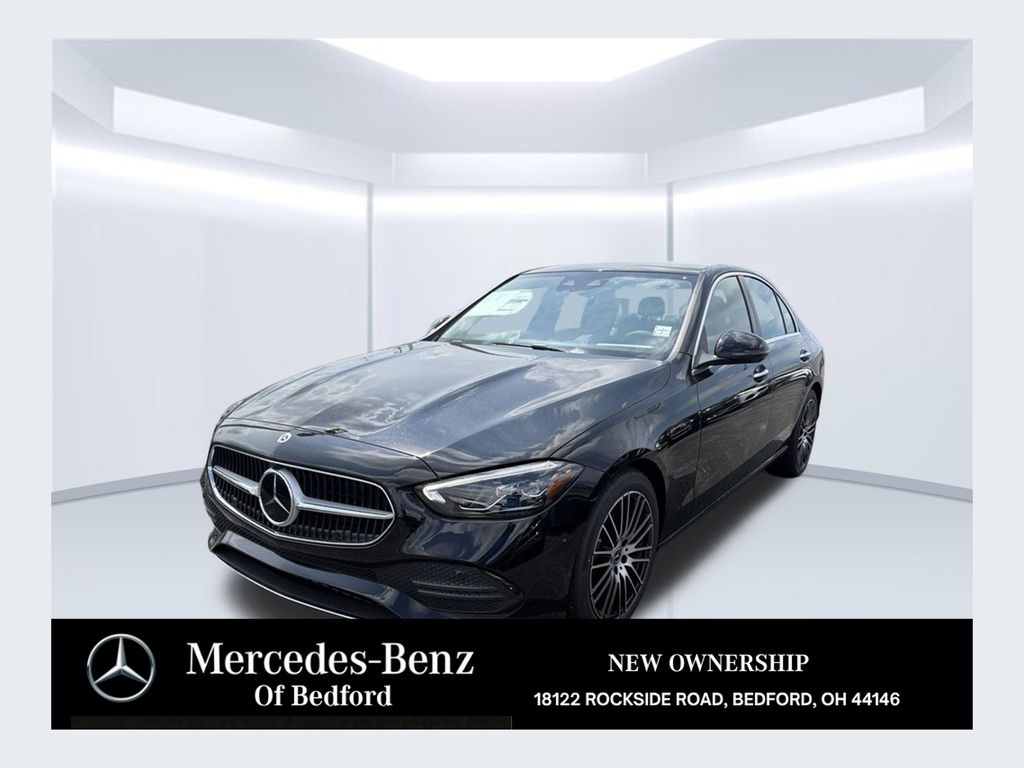 Black 2026 Mercedes-Benz C-Class Sedan All-Wheel Drive 9-Speed Automatic