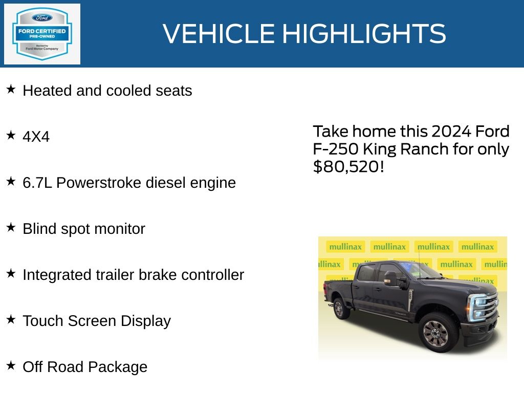 Certified Used 2024 Blue Ford King Ranch image 21