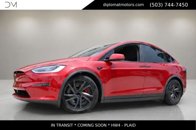 Red 2026 Tesla Model X SUV / Crossover All-Wheel Drive 1-Speed Automatic