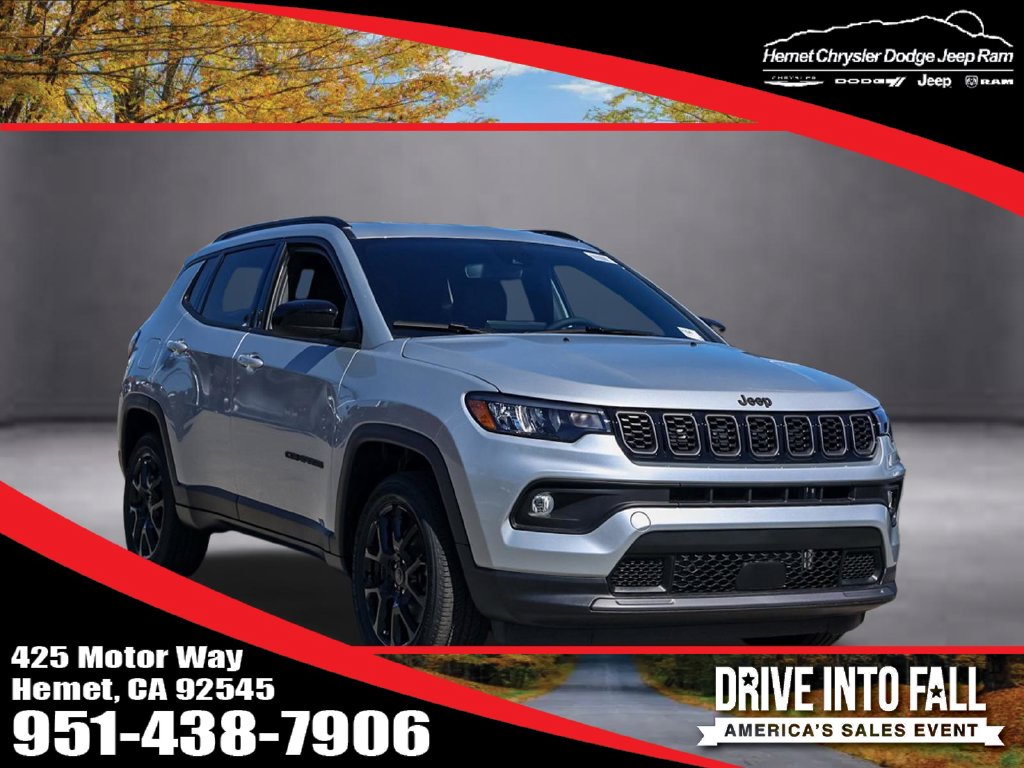 Silver Zynith Metallic Clearcoat 2026 Jeep Compass SUV / Crossover Four-Wheel Drive 8-Speed Automatic