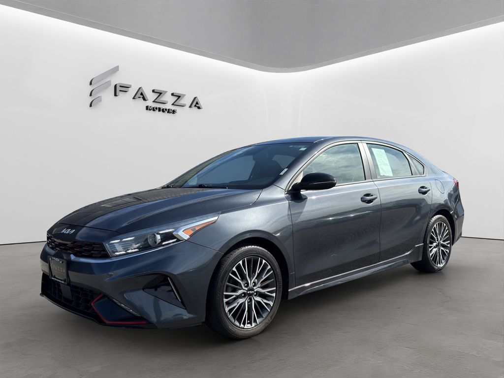 Gravity Gray 2023 Kia Forte Sedan Front-Wheel Drive Continuously Variable Transmission