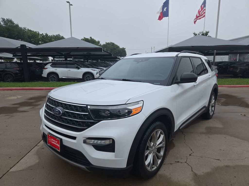 Oxford White 2020 Ford Explorer XLT RWD SUV / Crossover Rear-Wheel Drive Automatic