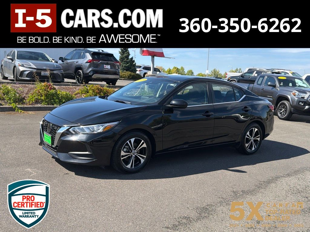 Super Black 2023 Nissan Sentra Sedan Front-Wheel Drive Continuously Variable Transmission