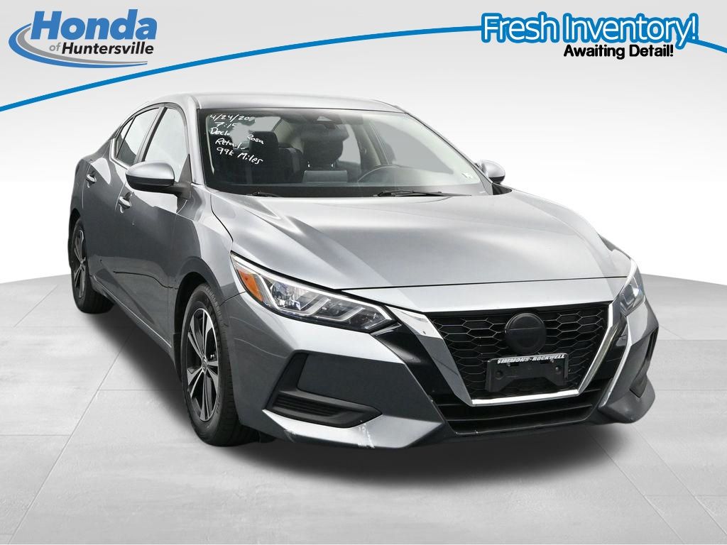 Gray (Gun Metallic) 2021 Nissan Sentra SV FWD Sedan Front-Wheel Drive Continuously Variable Transmission
