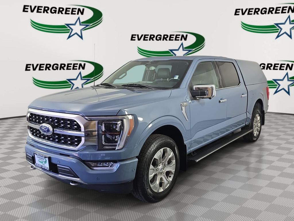 Blue (Azure Gray Metallic) 2023 Ford F-150 Pickup Truck Four-Wheel Drive Automatic