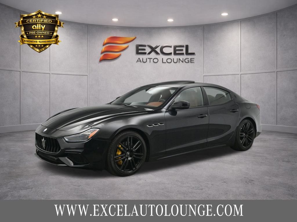 Black 2023 Maserati Ghibli Modena RWD Sedan Rear-Wheel Drive 8-Speed Automatic