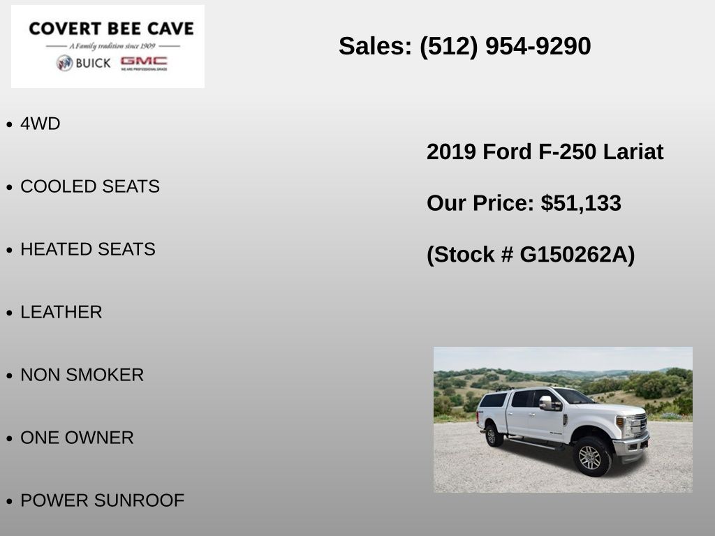 Used Car 2019 Ford F-250sd  Lariat For Sale Under $60,000 In Austin, Texas