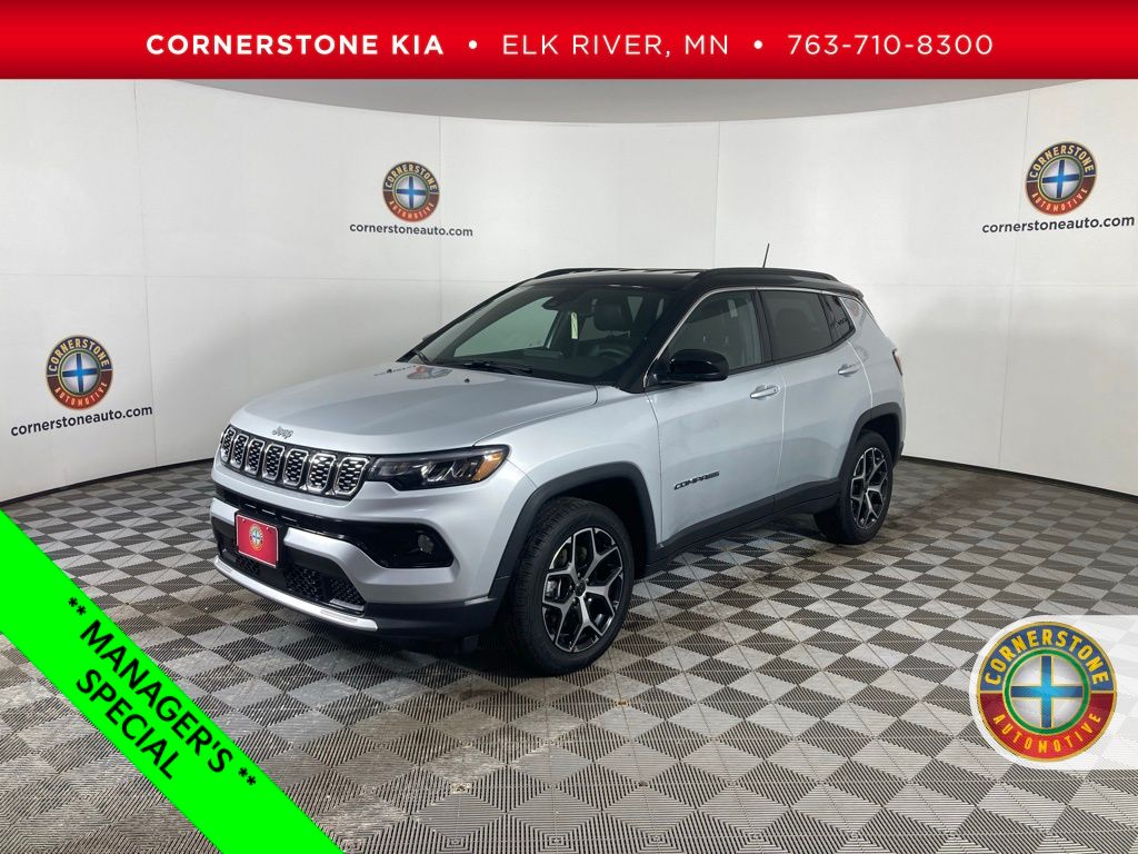 Silver Zynith Metallic Clearcoat 2025 Jeep Compass SUV / Crossover Four-Wheel Drive 8-Speed Automatic