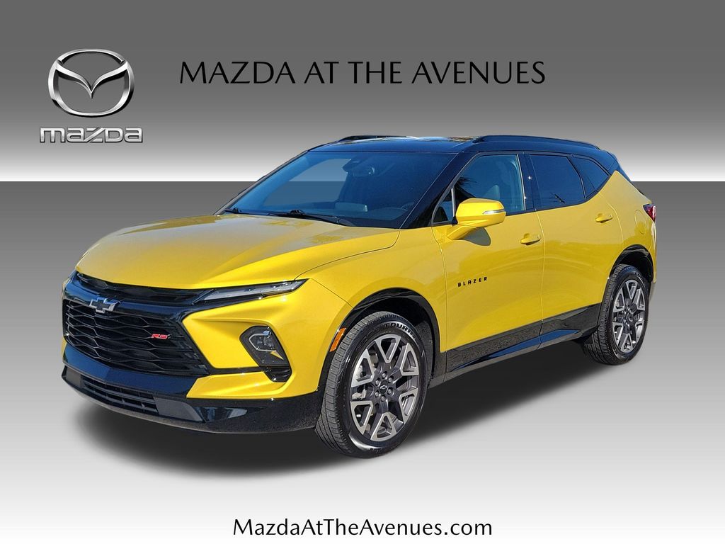 Nitro Yellow Metallic 2023 Chevrolet Blazer SUV / Crossover All-Wheel Drive 9-Speed Automatic Overdrive
