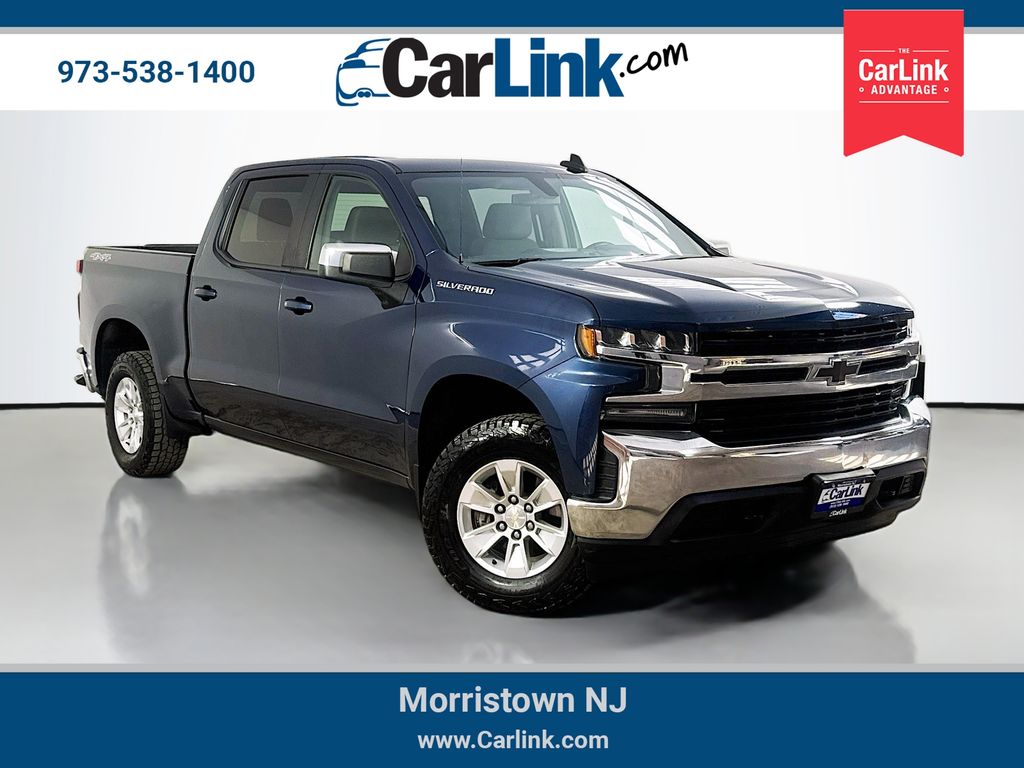 Northsky Blue Metallic 2021 Chevrolet Silverado 1500 Pickup Truck Four-Wheel Drive 8-Speed Automatic
