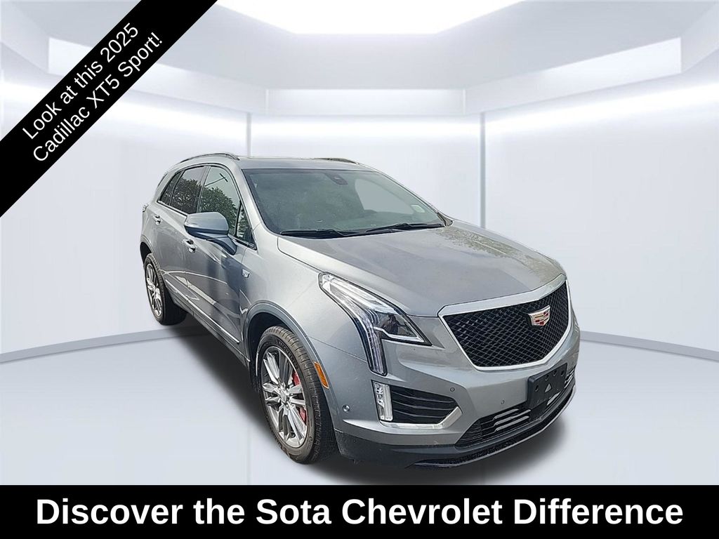 Argent Silver Metallic 2025 Cadillac XT5 SUV / Crossover Four-Wheel Drive 9-Speed Automatic