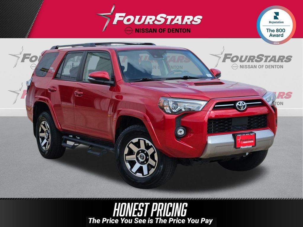 Barcelona Red Metallic 2021 Toyota 4Runner TRD Off-Road Premium 4WD SUV / Crossover Four-Wheel Drive 5-Speed Automatic Overdrive