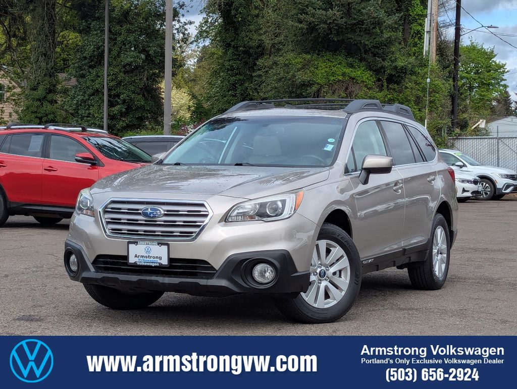 Gray (Tungsten Metallic) 2017 Subaru Outback 2.5i Premium AWD Wagon All-Wheel Drive Continuously Variable Transmission