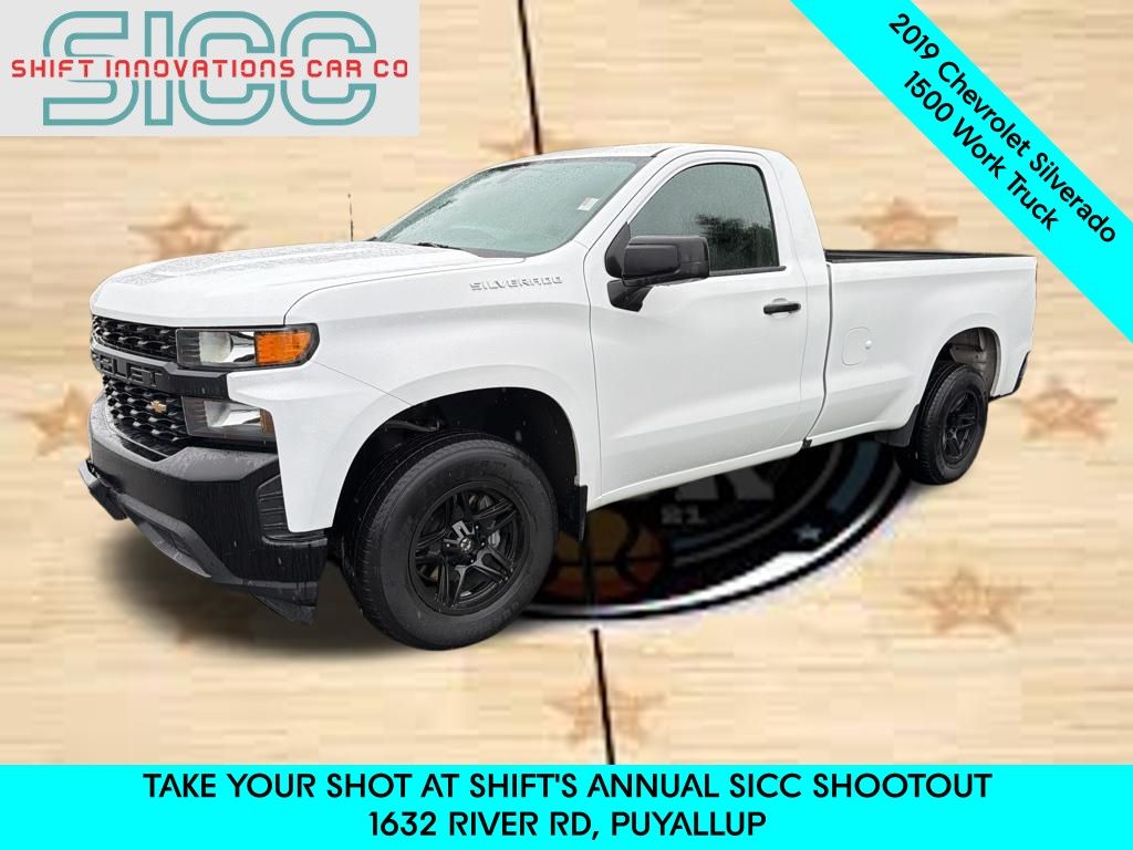 Summit White 2019 Chevrolet Silverado 1500 Work Truck LB RWD Pickup Truck 4X2 6-Speed Automatic Overdrive