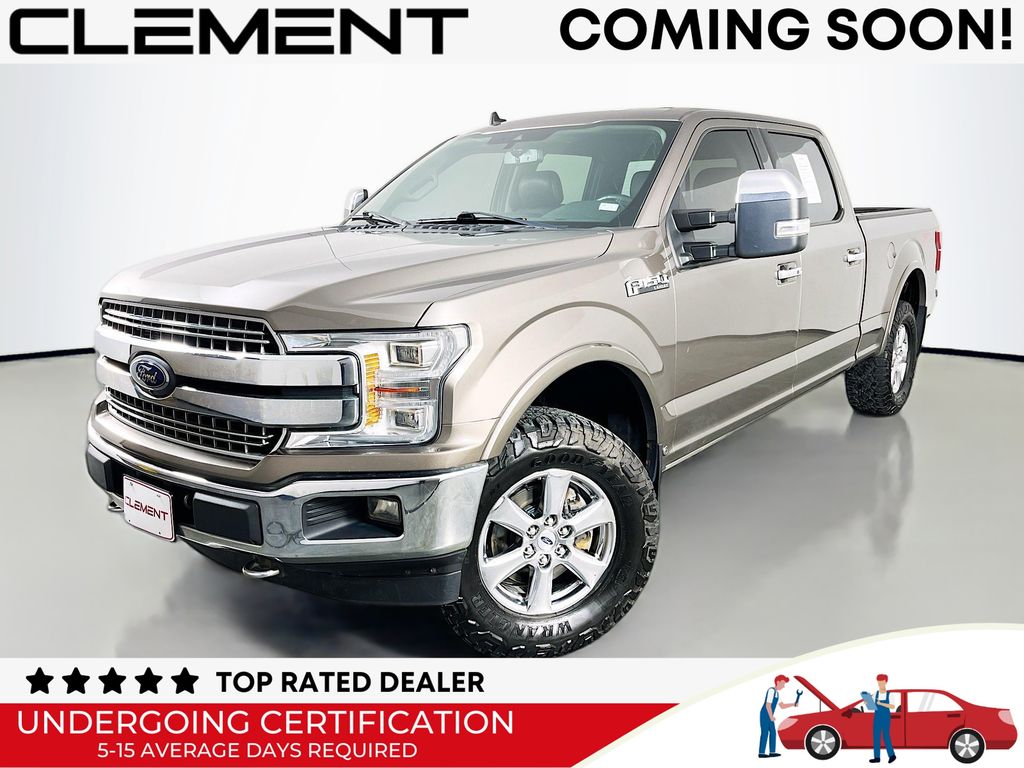 Stone Gray Metallic 2019 Ford F-150 Lariat SuperCrew LB 4WD Pickup Truck Four-Wheel Drive Automatic