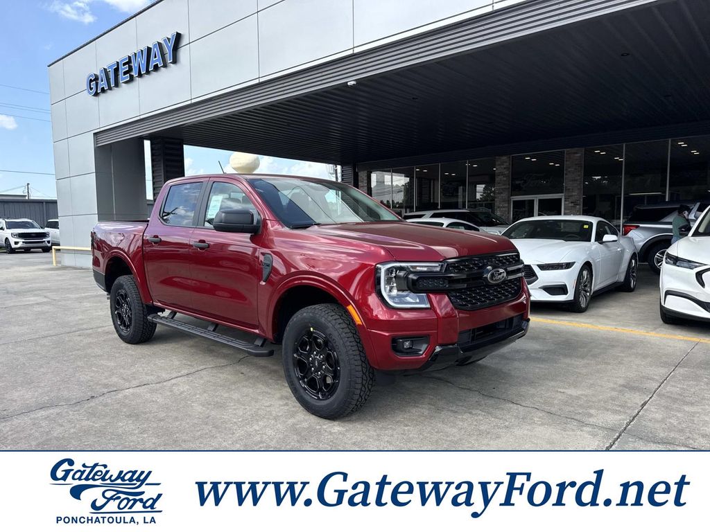 Ruby Red Metallic Tinted Clearcoat 2026 Ford Ranger Pickup Truck Four-Wheel Drive Automatic