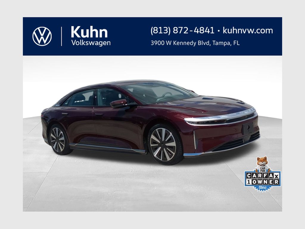 2025 Lucid Air Rojo (Zenith Red Metallic) Sedán Tracción en las cuatro ruedas 1 velocidad Automática