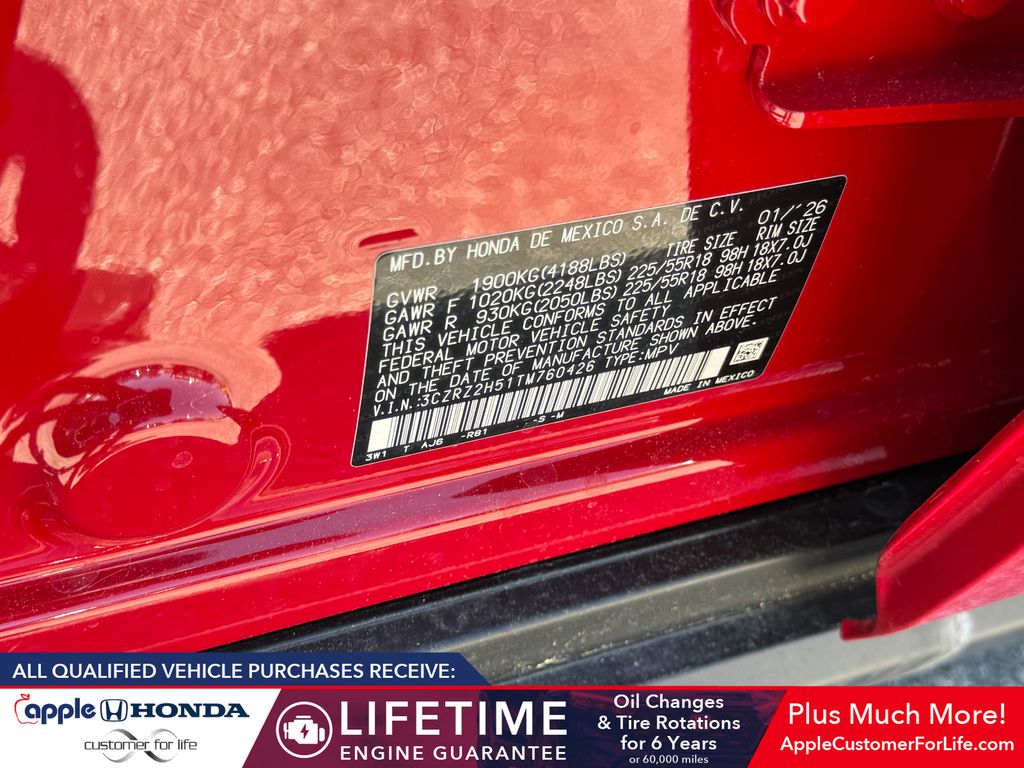 2026 Honda HR-V AWD Sport