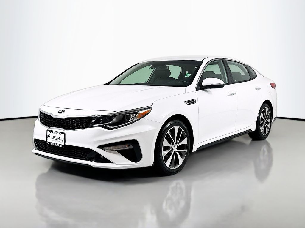 Snow White Pearl 2019 Kia Optima S FWD Sedan Front-Wheel Drive 6-Speed Automatic