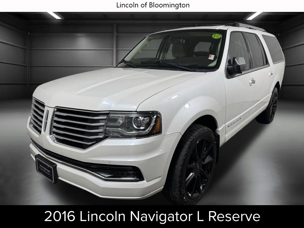 White Platinum Clearcoat Metallic 2016 Lincoln Navigator L Reserve 4WD SUV / Crossover Four-Wheel Drive 6-Speed Automatic