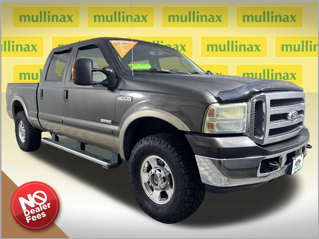 Dark Shadow Gray Clearcoat Metallic 2005 Ford F-250 Super Duty Pickup Truck Four-Wheel Drive 5-Speed Automatic Overdrive