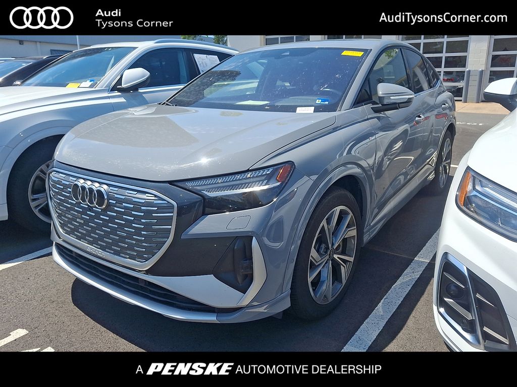 Pebble Gray 2024 Audi Q4 e-tron Sportback Sedan All-Wheel Drive Automatic