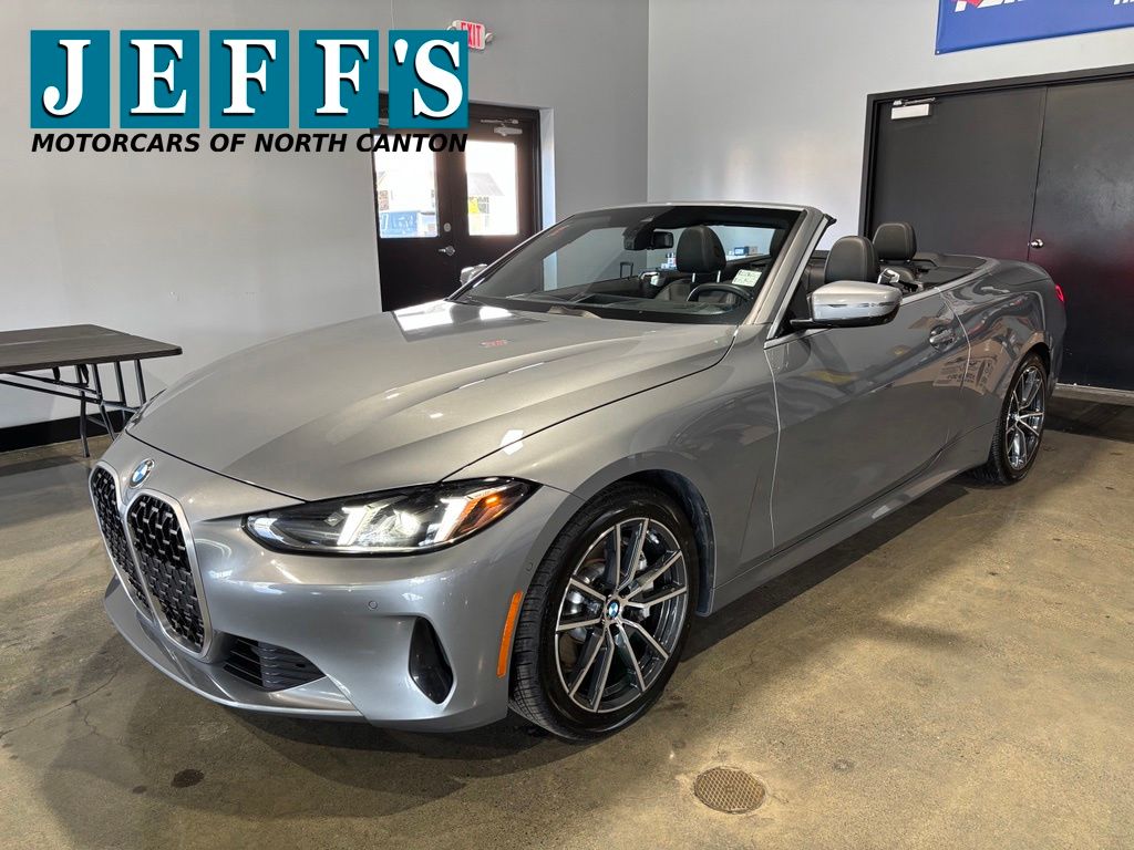 Skyscraper Gray Metallic 2025 BMW 4 Series Convertible Rear-Wheel Drive 8-Speed Automatic