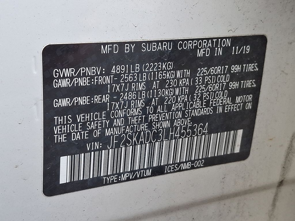 2020 Subaru Forester Base White at Spitzer Acura