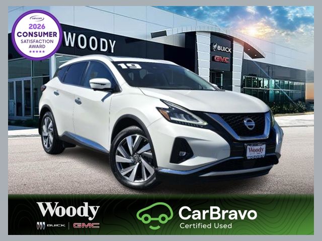 Pearl White 2019 Nissan Murano SUV / Crossover All-Wheel Drive Continuously Variable Transmission