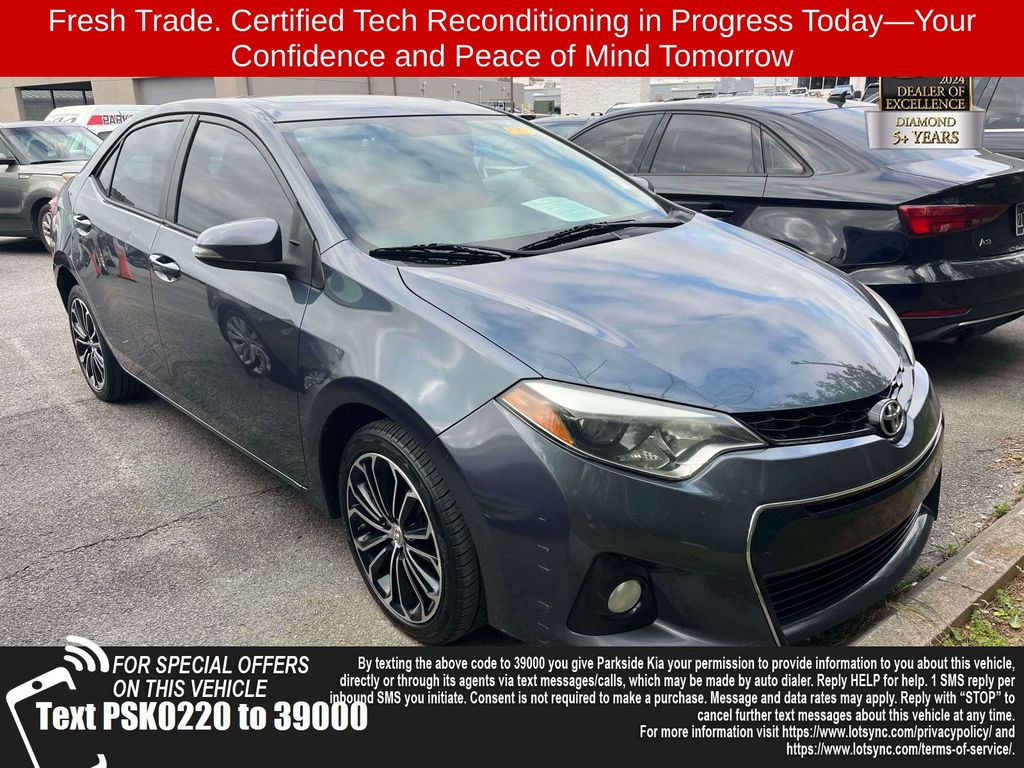 Slate Metallic 2016 Toyota Corolla L Sedan Front-Wheel Drive 4-Speed Automatic