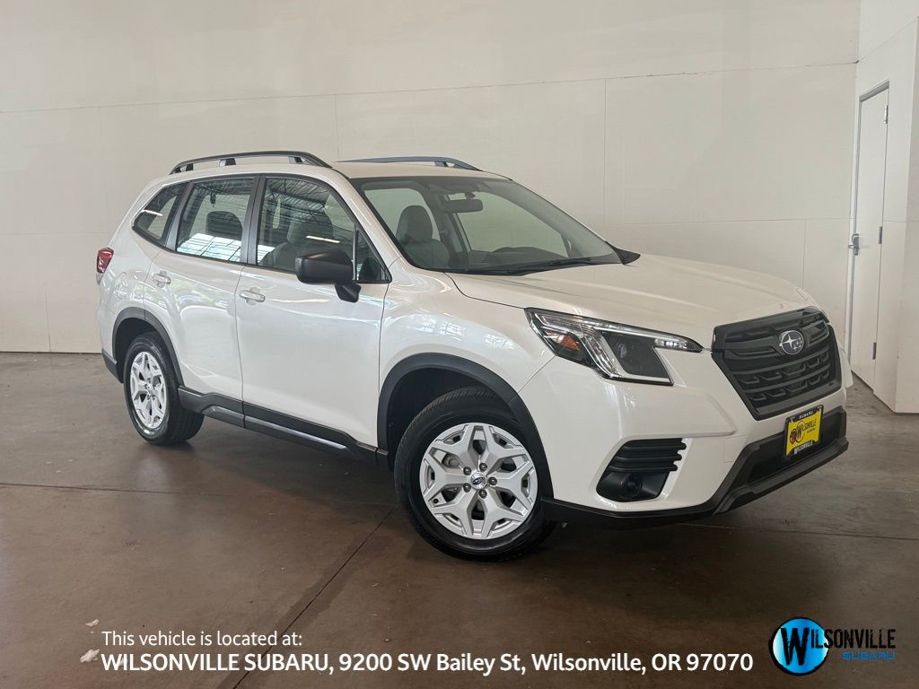 Crystal White Pearl 2022 Subaru Forester Crossover AWD SUV / Crossover All-Wheel Drive Continuously Variable Transmission