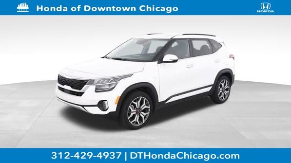 Snow White Pearl 2022 Kia Seltos SUV / Crossover All-Wheel Drive Continuously Variable Transmission