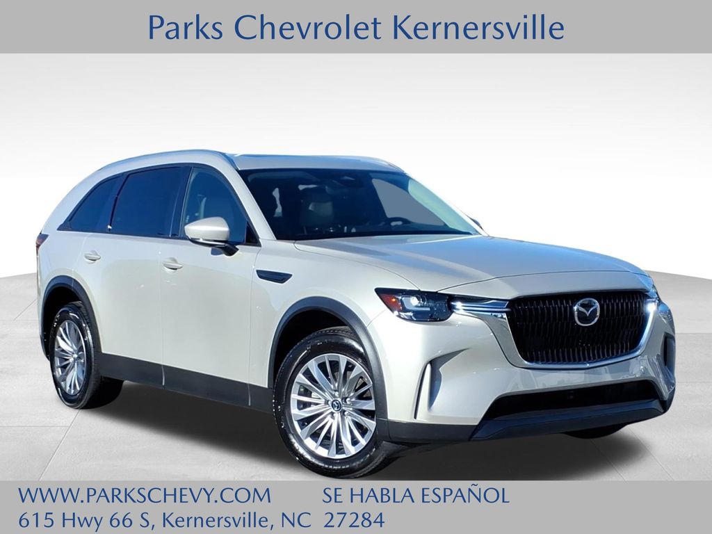 Gray (Platinum) 2024 Mazda CX-90 3.3 Turbo Preferred AWD SUV / Crossover All-Wheel Drive 8-Speed Automatic