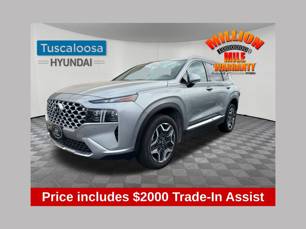 Shimmering Silver 2023 Hyundai Santa Fe Hybrid Limited AWD SUV / Crossover All-Wheel Drive 6-Speed Automatic