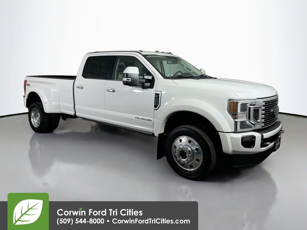 Star White Metallic Tri-Coat 2020 Ford F-450 Super Duty Limited Crew Cab LB DRW 4WD Pickup Truck Four-Wheel Drive Automatic