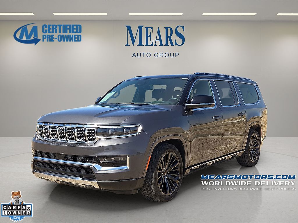 Baltic Gray Metallic Clearcoat 2024 Jeep Grand Wagoneer L Series III 4WD SUV / Crossover Four-Wheel Drive 8-Speed Automatic