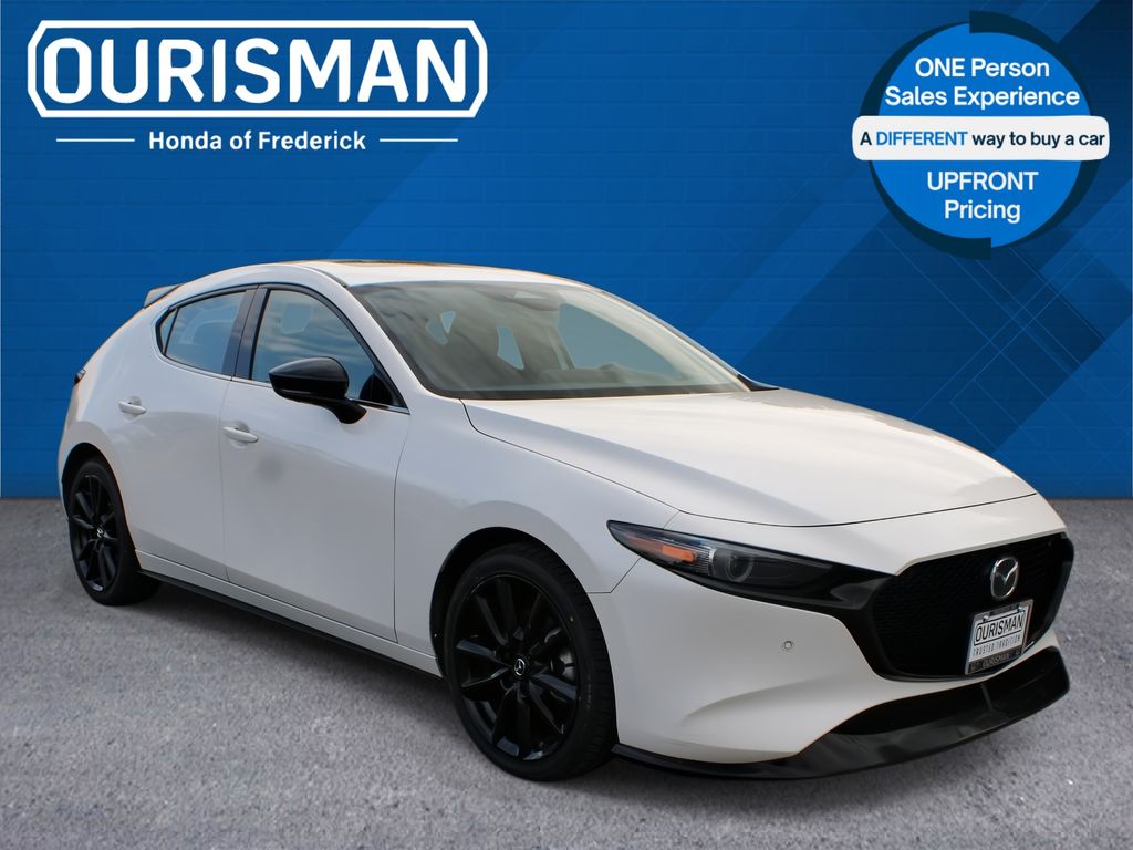 Snowflake White Pearl Mica 2024 Mazda MAZDA3 2.5 Turbo Premium Plus Sedan AWD Sedan All-Wheel Drive 6-Speed Automatic