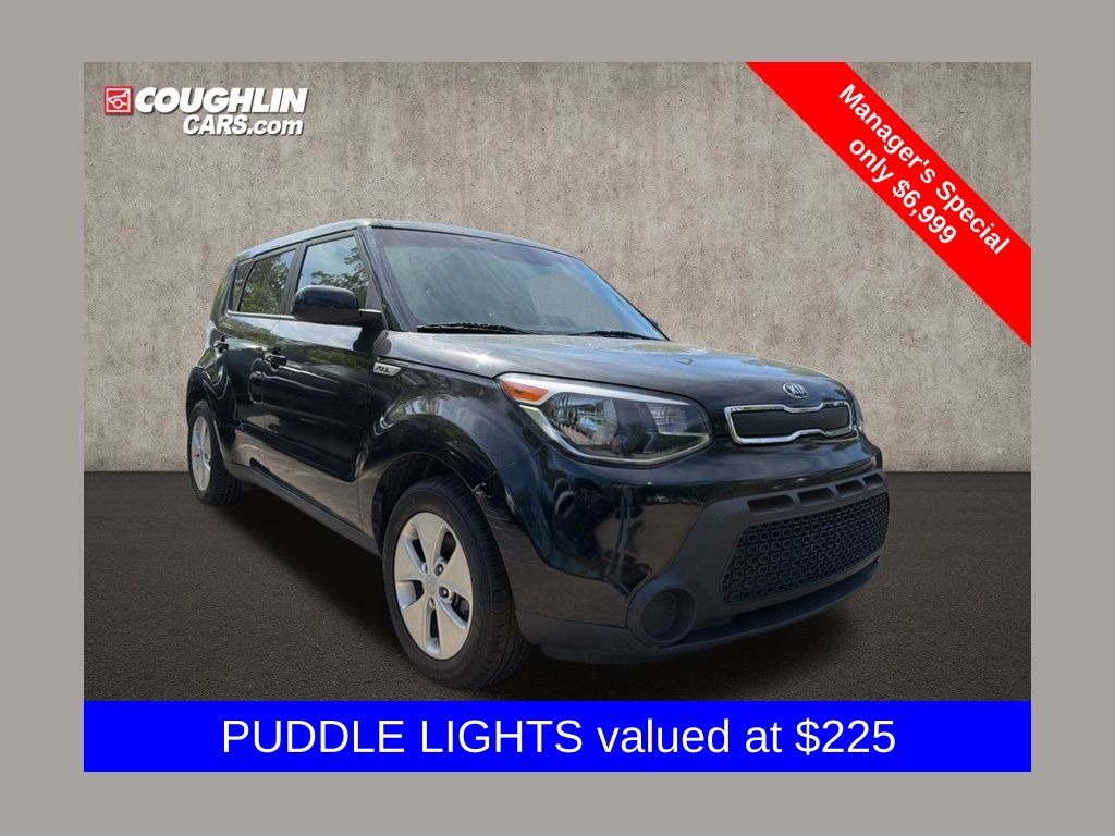 Shadow Black 2015 Kia Soul Wagon Front-Wheel Drive 6-Speed Automatic
