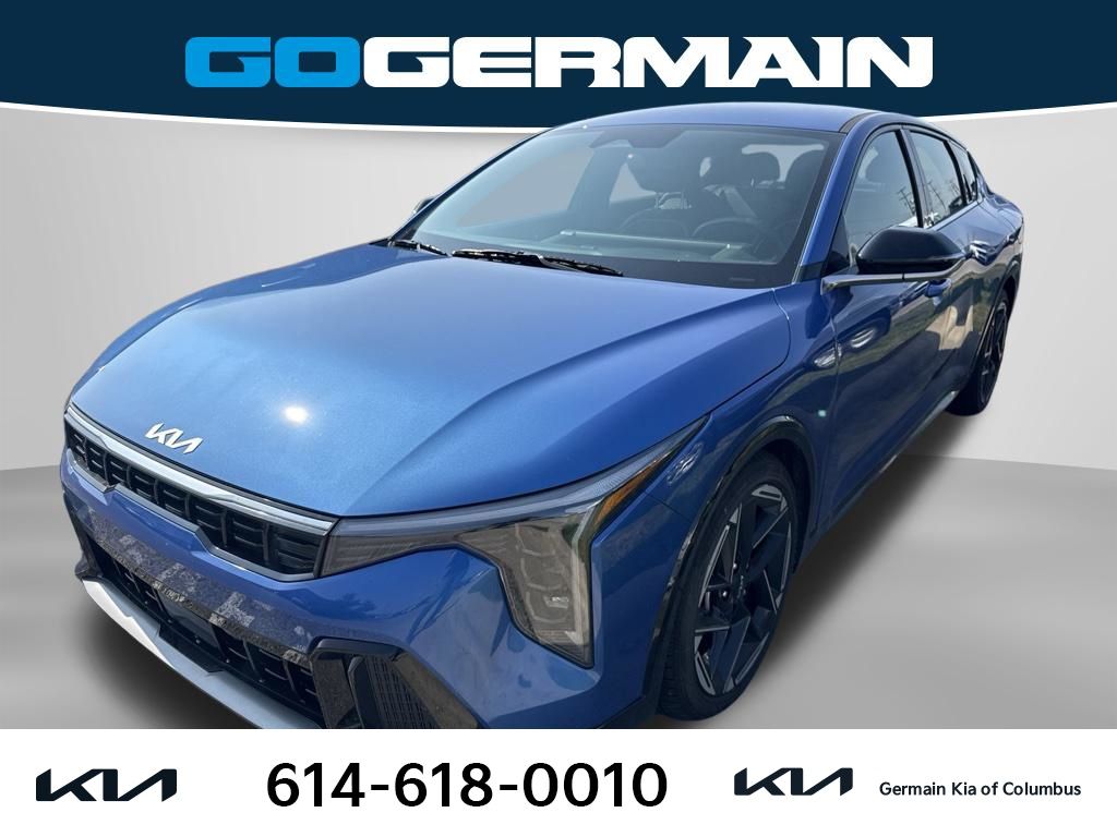 Wave Blue 2025 Kia K4 Sedan Front-Wheel Drive Continuously Variable Transmission