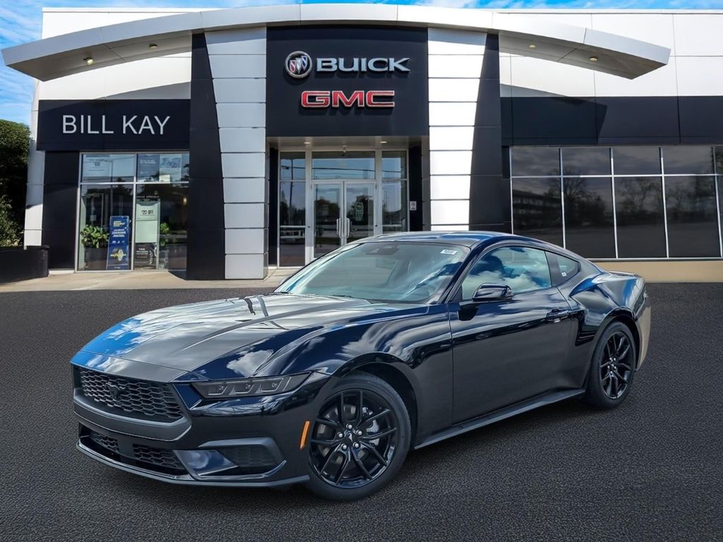 Shadow Black 2025 Ford Mustang EcoBoost Premium Fastback RWD Coupe Rear-Wheel Drive Automatic